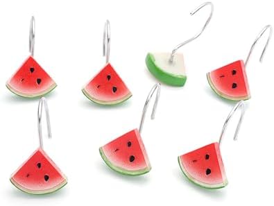 12 PCS Watermelon Shower Curtain Hooks Decorative