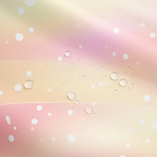 Pastel Girls Bathroom Shower Curtain Set Galaxy Glitter for Kids and Women
