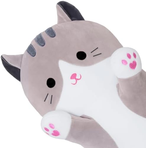 SNOWOLF Cute Long Cat Plush Body Pillow