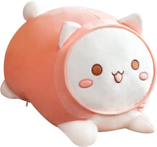 Kawaii Cat Plush Pillow for Kids