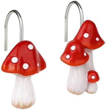Sunlit Mushroom Decorative Shower Curtain Hangers