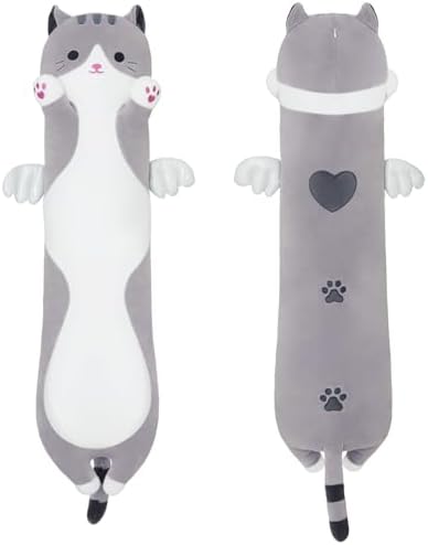 MIAOHAHA Long Plush Cat Toy Pillow