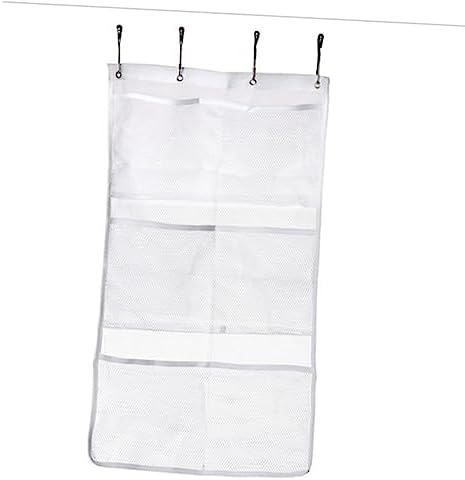Zerodeko 3-Piece Mesh Shower Organizer with Pockets for bathroom storage