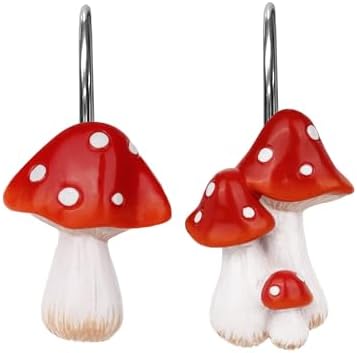 Sunlit Mushroom Decorative Shower Curtain Hangers