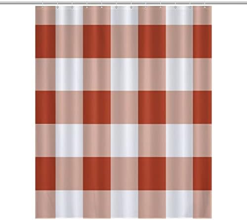UanMere Buffalo Check Tartan Plaid Shower Curtain for Bathroom