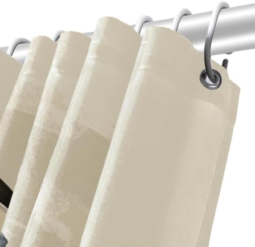 Watercolor Retro Rail Car Shower Curtain Set