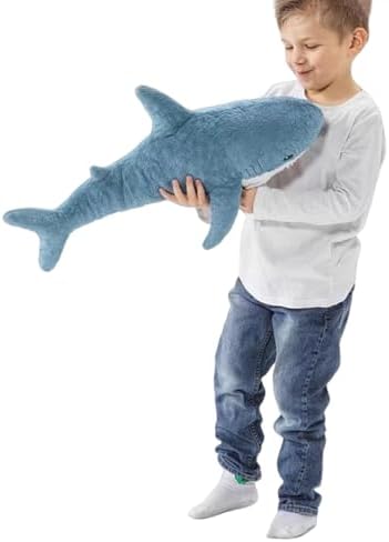 24 Shark Plush Pillow for Kids Adults - Soft Stretchy and Super Durable