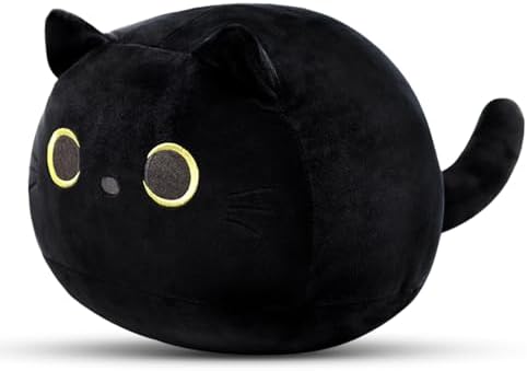 Black Cat Plush Pillow Soft Comfortable for Your Cat
