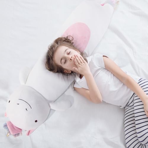 Perfect for Kids Rainbow Unicorn Plush Body Pillow