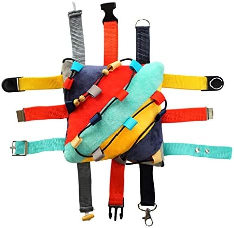 Vibrant Sensory Buckle Pillow for Kids