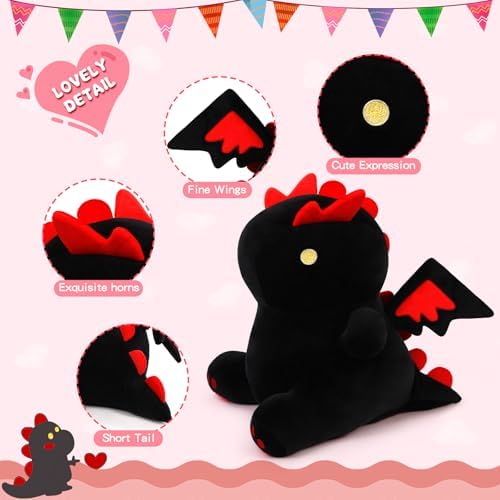 MIAOHAHA Funny Dinosaur Plush Pillow for Kids
