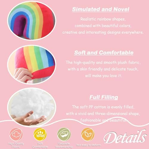 Rainbow Plush Pillow