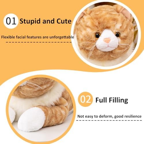 Adorably Padded Cat Weight Plush