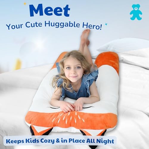 LUNAMIRA Fox Kids Body Pillow - Ultimate Comfort for Kids
