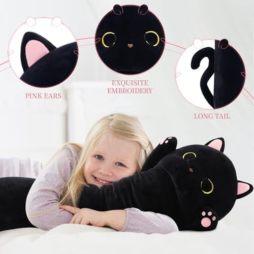 Big Cat Pillow Long Plush Body
