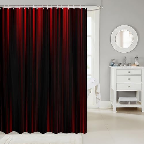 Feelyou Geometric Abstract Ombre Shower Curtain 72x72 inches Boys Girls Bathroom Accessories