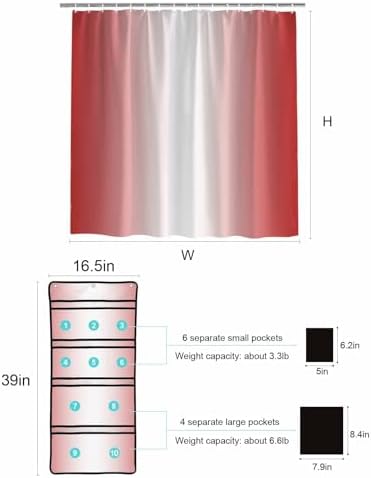EZON-CH 36x72 waterproof shower curtain set Durable Breathable and Stylish
