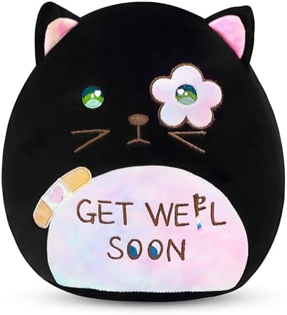 Easfan Get Well Soon Cat Plush Pillow