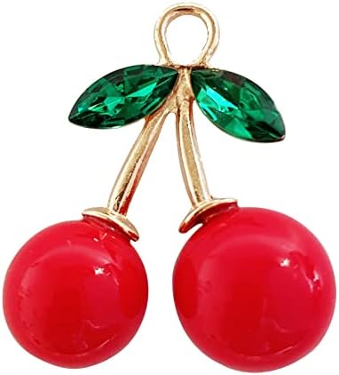 ZILucky 12pcs Red Cherry Shower Curtain Hooks