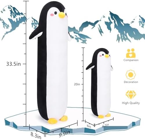 Sprinqdawin Long Penguin Plush Pillow