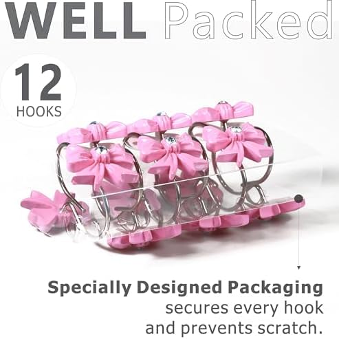 Cute Bow Knot shower curtain hooks - Popkozzi
