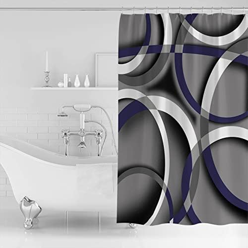 TocaHome Waterproof Shower Curtain with Hooks 36 x 78 inch
