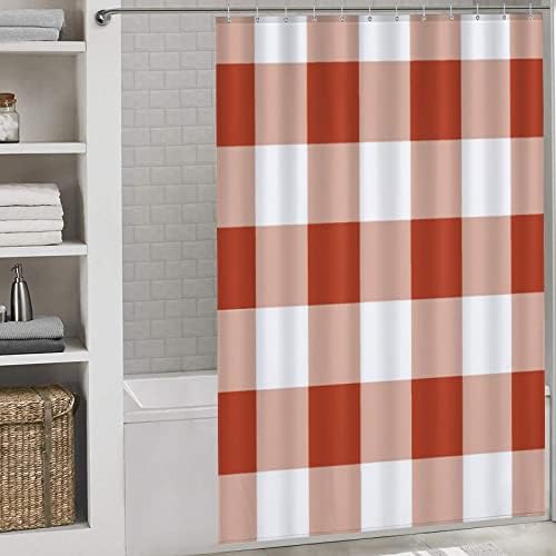 UanMere Buffalo Check Tartan Plaid Shower Curtain for Bathroom
