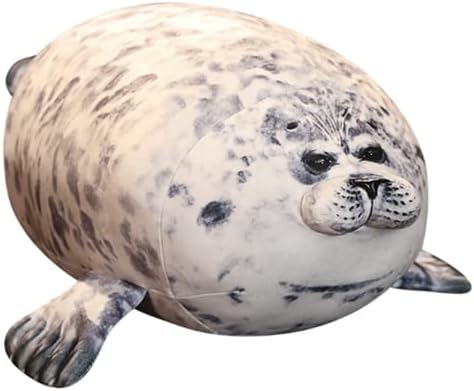 JPORSHU 16-inch seal plush pillow soft cute for kids and adults
