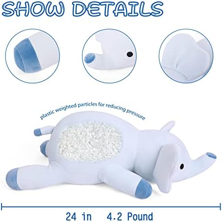Popest 42lbs Elephant Plush Throw Pillow Toy