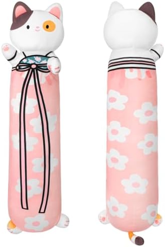 Adorable Pink Cat Plush Pillow for Kids