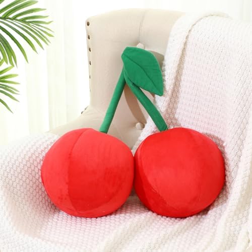 Beeveer Kawaii Cherry Plush Pillow