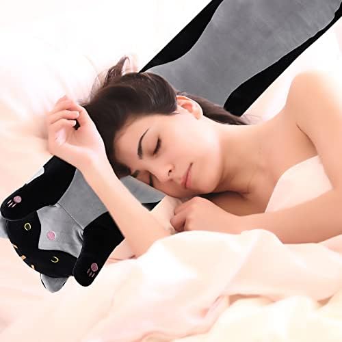 WUYU Plush Cat Pillow Cute Cartoon Soft Stuffed Kitten Throw Toy
