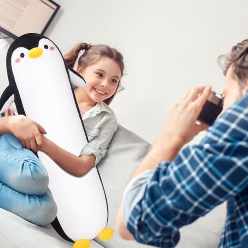 Sprinqdawin Long Penguin Plush Pillow