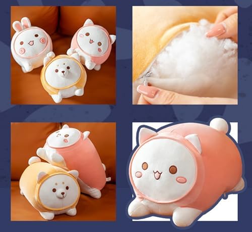 Kawaii Cat Plush Pillow for Kids
