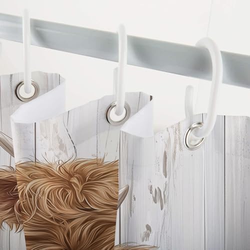 Sokdcam Farmhouse Cow Shower Curtain