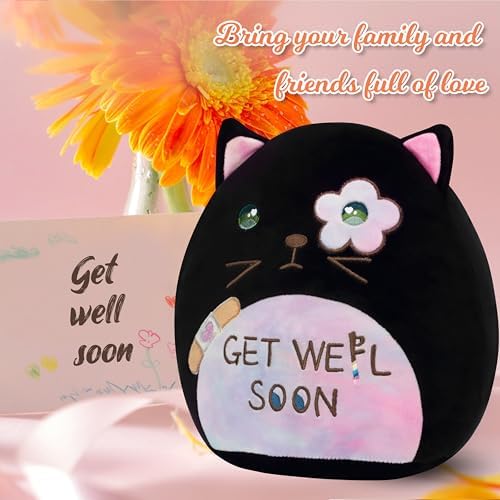 Easfan Get Well Soon Cat Plush Pillow