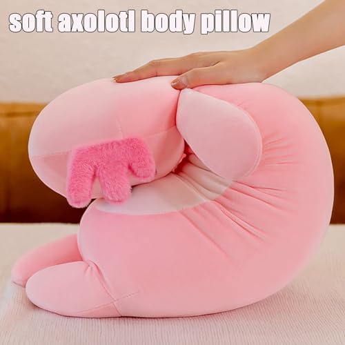 Somao Axi-Cool Plush Pillow Cute Axolotl Body Pillow for Kids 65cm