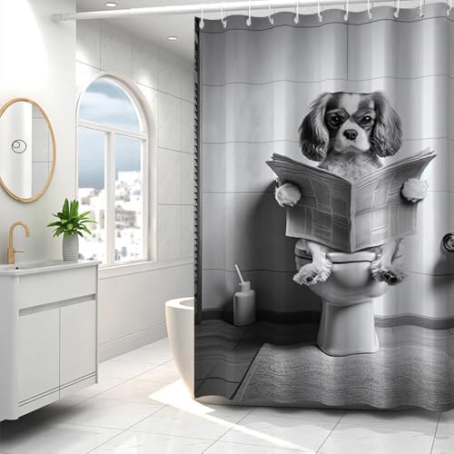 Funny Animal Bath Curtain Set for Kids