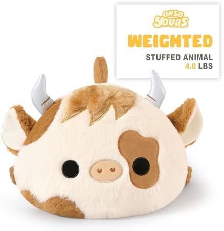 Onsoyours Weighted Highland Cow Plush