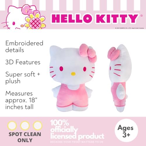 Franco Bedding Super Soft Plush 1 Count - Hello Kitty