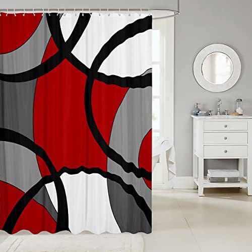 Feelyou 72x72 Modern Geometric Shower Curtain Set