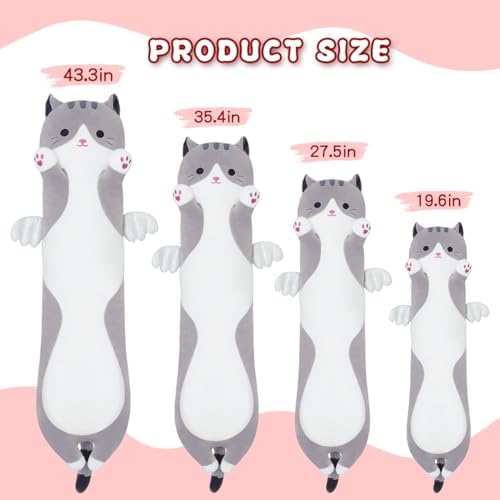 MIAOHAHA Long Plush Cat Toy Pillow