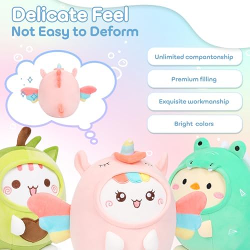 Cute Plush Unicorn Cat Pillow Kawaii Stuffed Animal