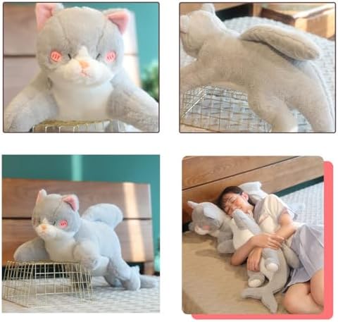 Hofun4U Cat Plush Pillow with Shark Tail - Super Cute