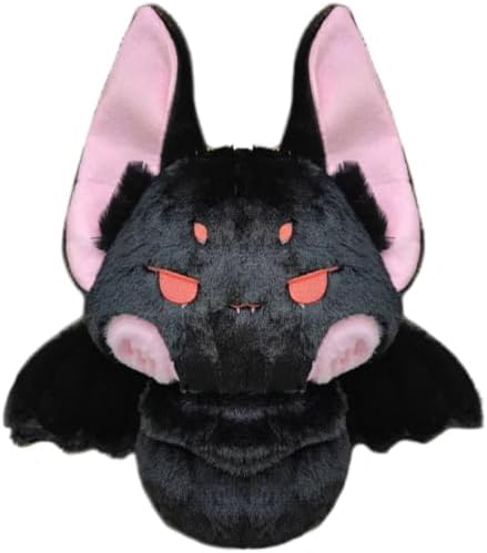 ELAINREN Crazy Black Bat Plush Toy Halloween Stuffed Soft Pillow