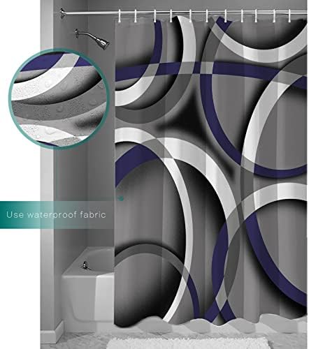 TocaHome Waterproof Shower Curtain with Hooks 36 x 78 inch