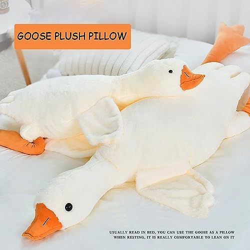 195 Inches White Goose Plush Pillow Toy