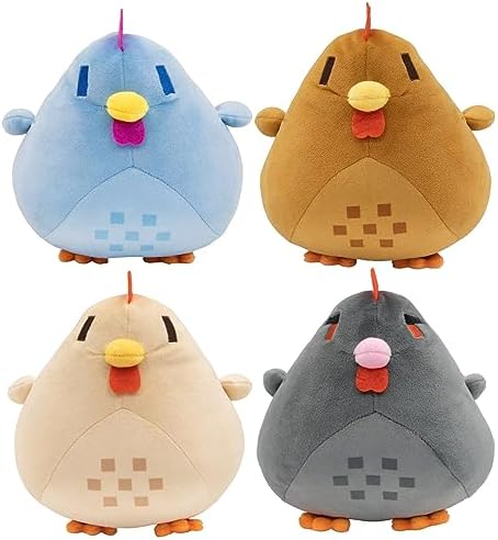 Buxomigrl Animal Chicken Plush Farming Hen Christmas Brown