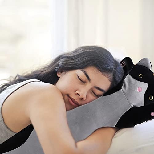 WUYU Plush Cat Pillow Cute Cartoon Soft Stuffed Kitten Throw Toy
