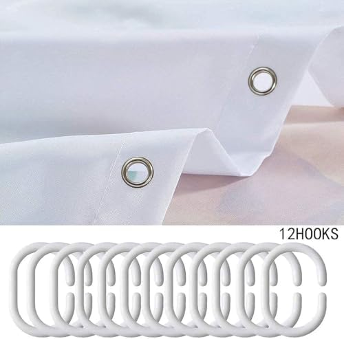 Erosebridal Noodle Shower Curtain - Yellow 72 x 72